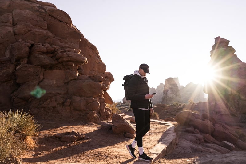 Hikers Backpacks Hiking Trail